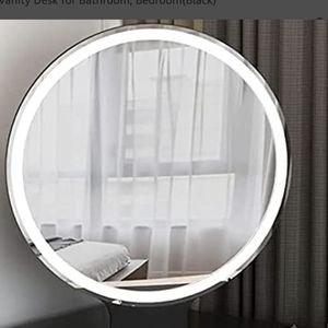 Round vanity mirror with led lights